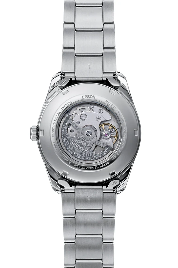 ORIENT RA-AK0314E Mechanical Contemporary Sun and Moon design, Metal Strap - 41.5mm - Image 3